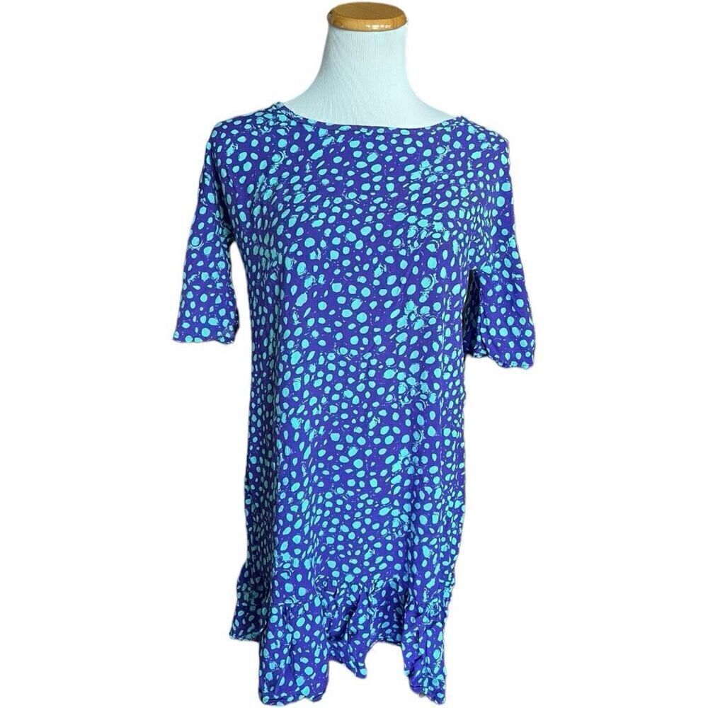 Womens Taty Modas Polka Dot Lightweight Flirty Dress - Sz M